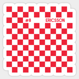 Marcus Ericsson Racing Flag Sticker